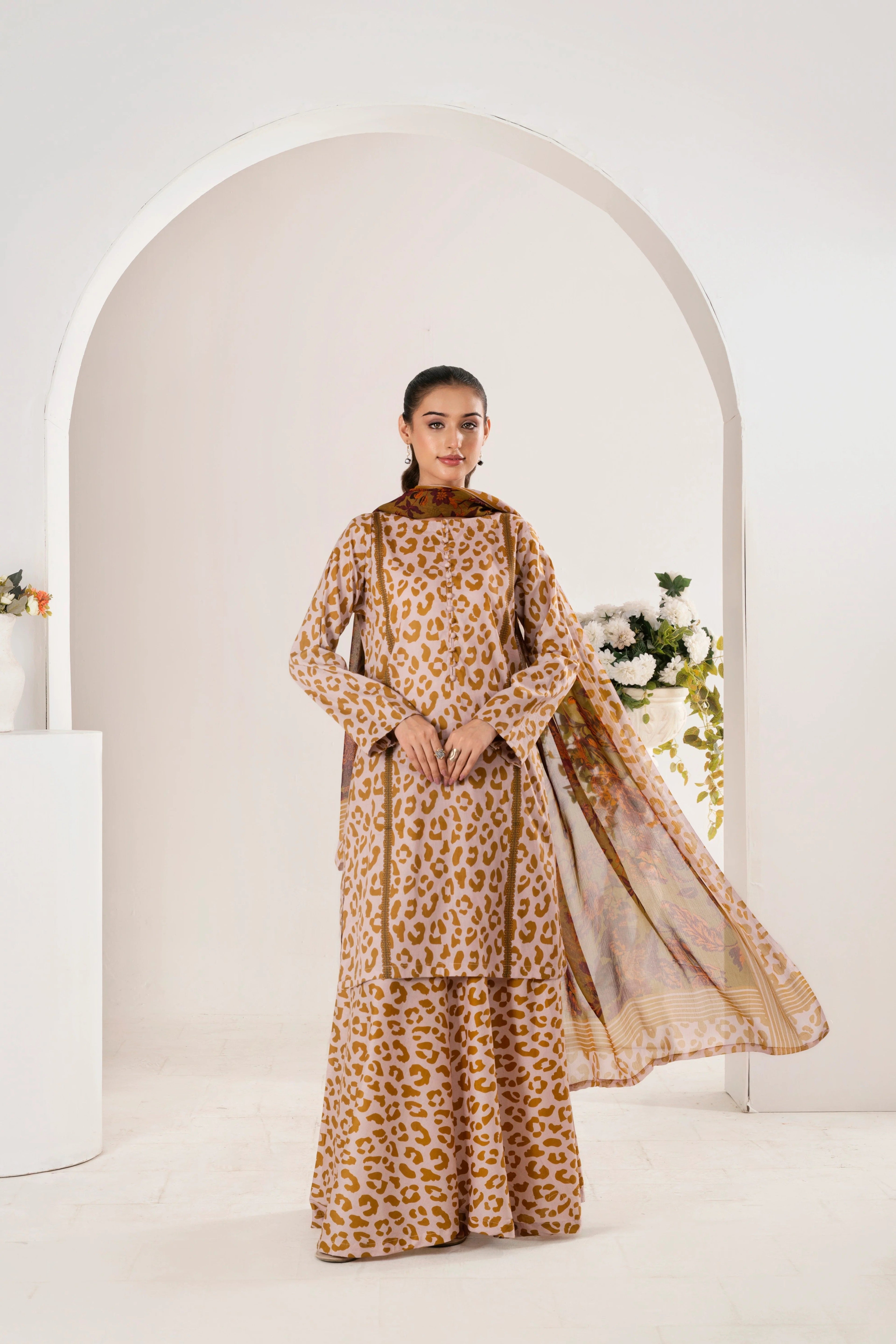 Bin Musa 3 Pc Lawn - BM74