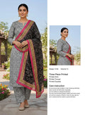 Printed Lawn Unstitched 3 Piece Suit
