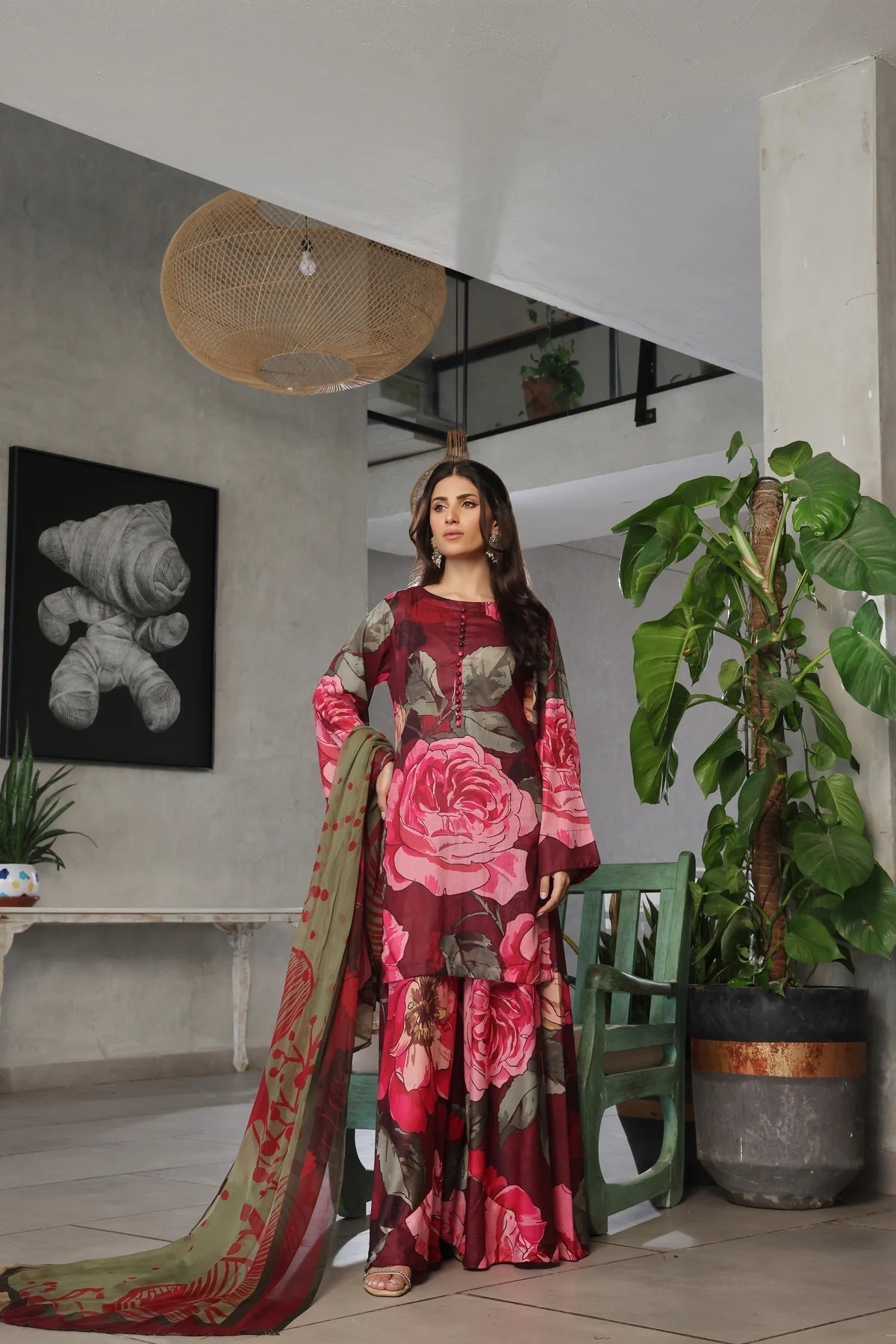 Bin Musa 3 Pc Lawn - BM85