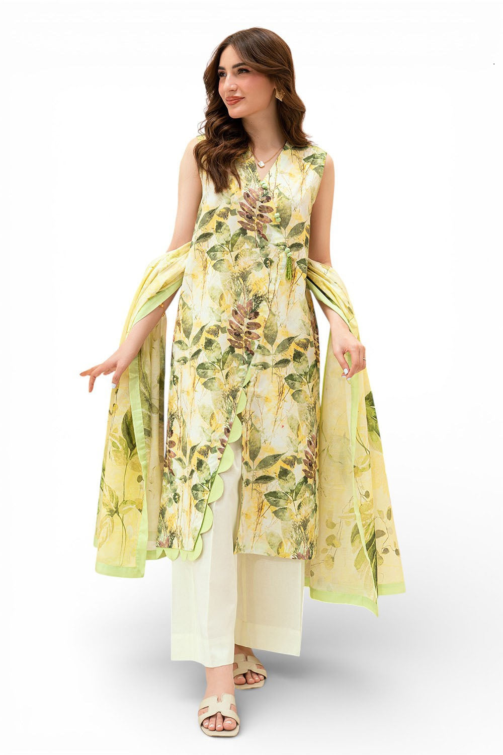 3 Piece Lawn Printed UnStitched Suit - L32