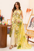 3 Piece Lawn Printed UnStitched Suit - L32