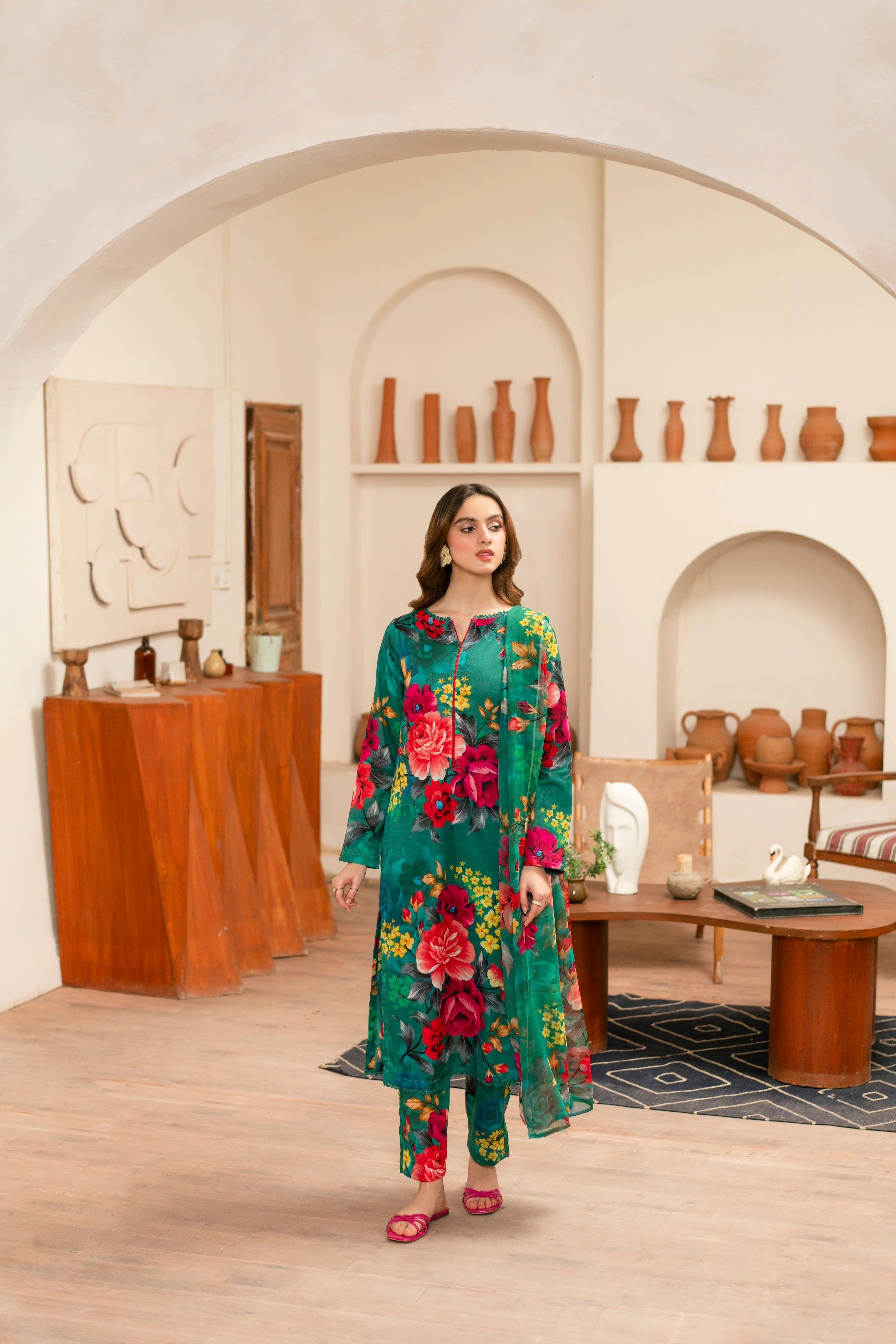 Bin Musa 3 Pc Lawn - BM95