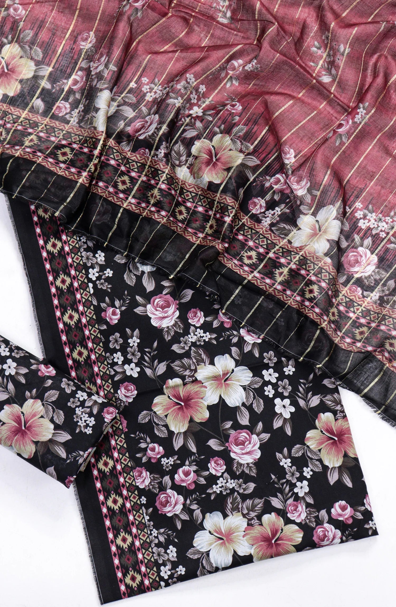 Printed Lawn Unstitched 3 Piece Suit