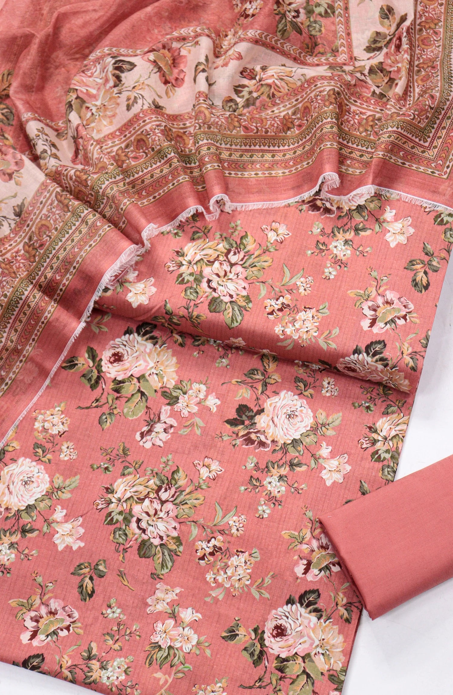 Printed Lawn Unstitched 3 Piece Suit