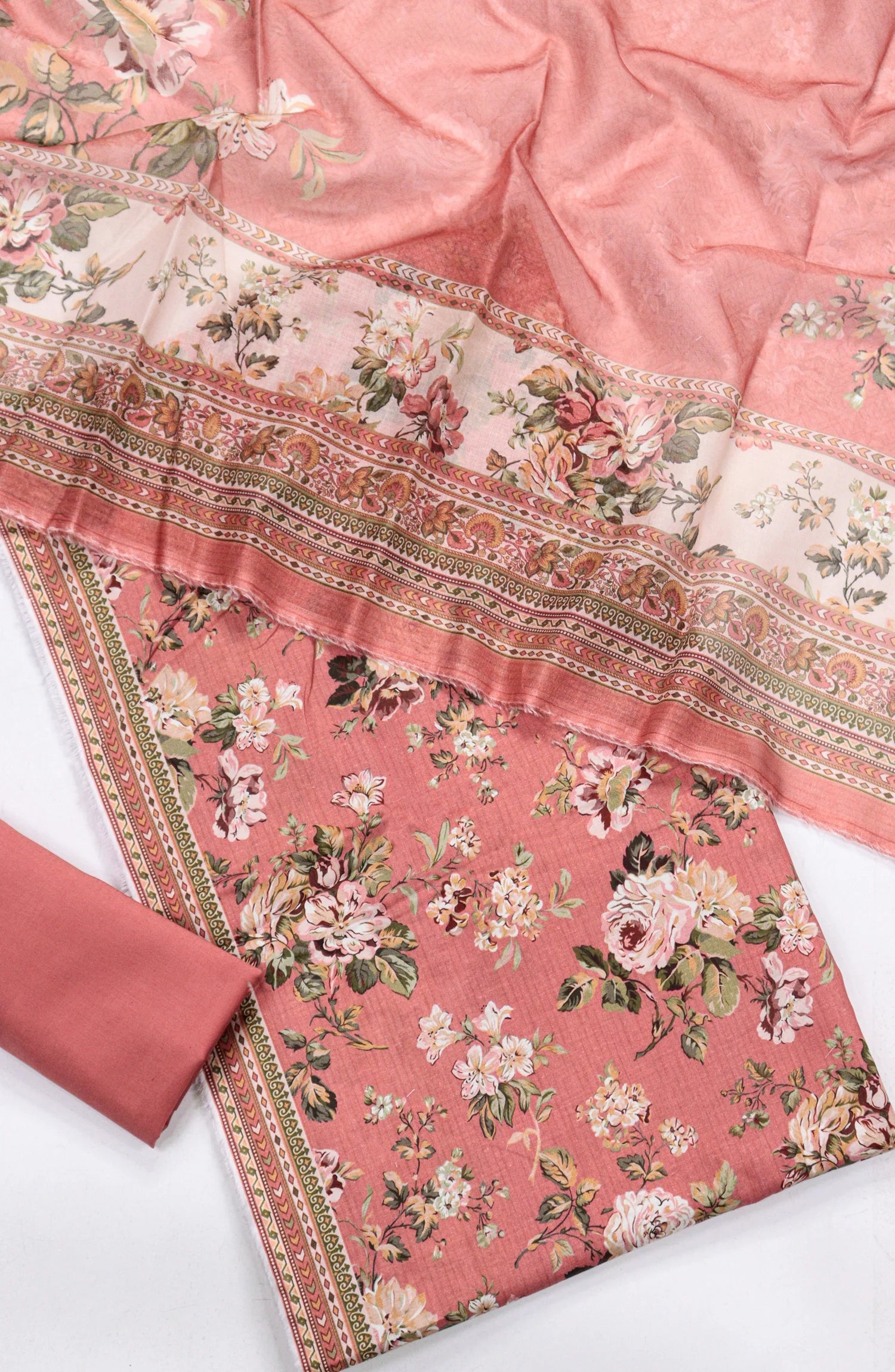 Printed Lawn Unstitched 3 Piece Suit