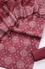 Printed Lawn Unstitched 3 Piece Suit