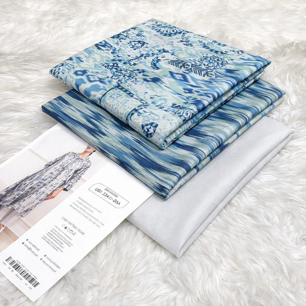 Printed Lawn Unstitched 3 Piece Suit