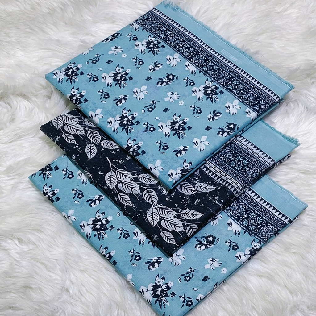 Printed Lawn Unstitched 3 Piece Suit