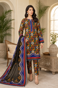 Swiss Lawn Unstitched 3 Piece Suit - A1801